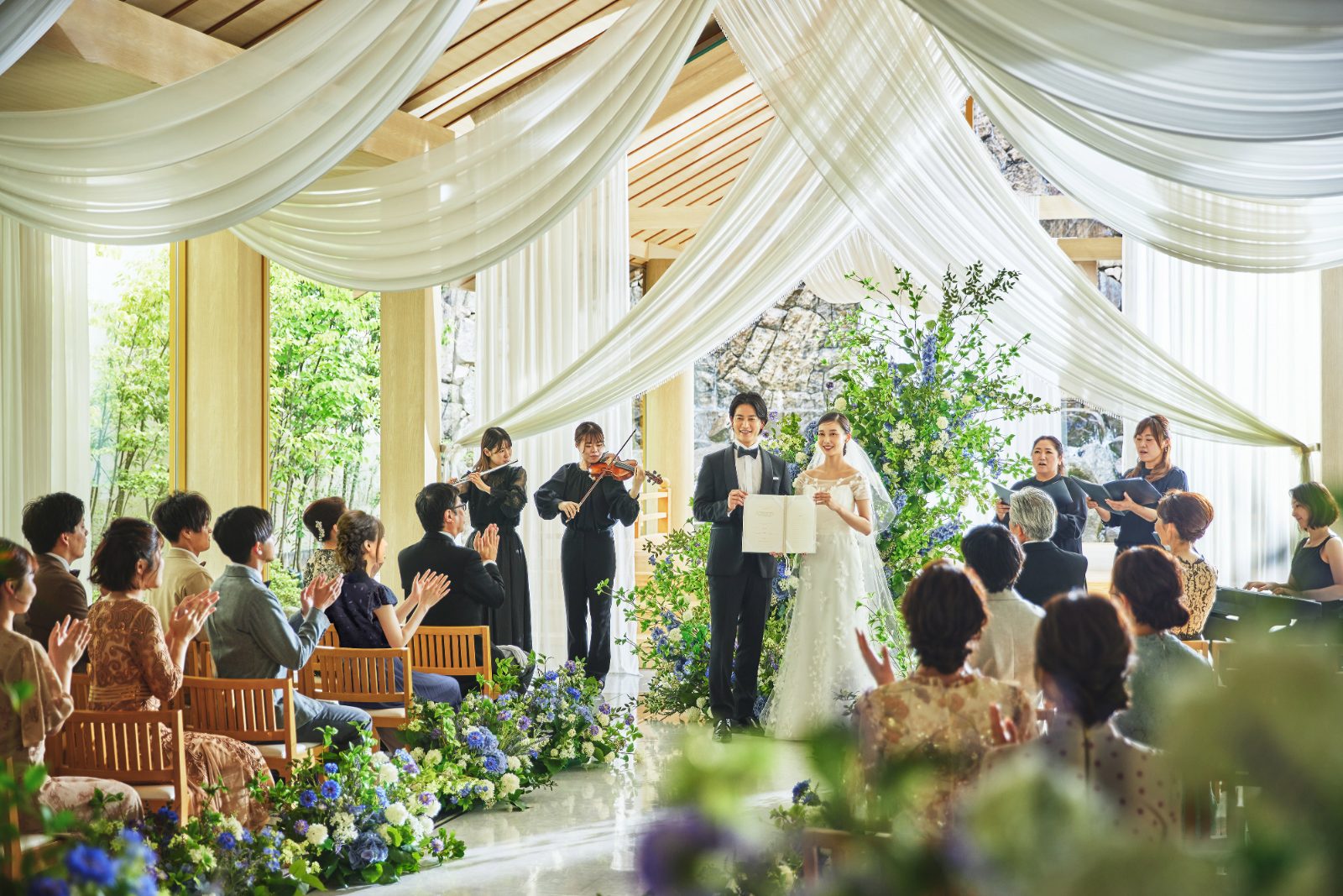 結婚式の写真
